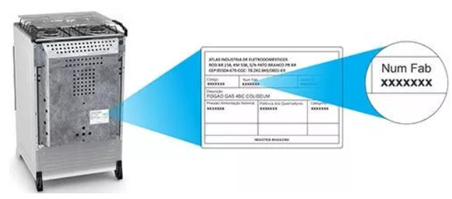 Demonstração posição do numero de serie