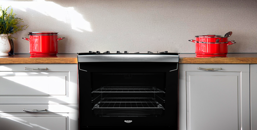 decoração cozinha vermelha